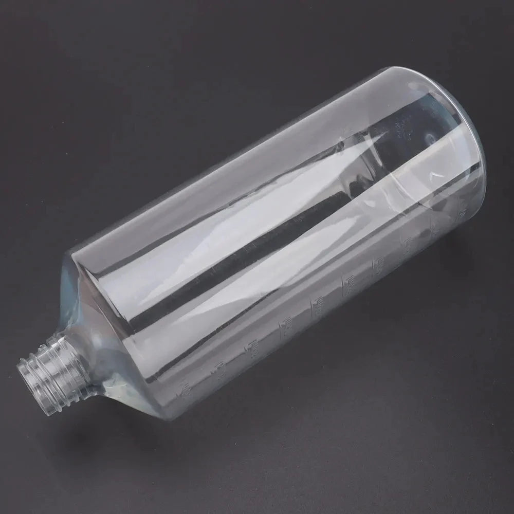 Schnee Schaum Lanze Flasche 1L Hochdruckreiniger Schaumpistole Seifenflasche Tank Schaum Kanone Transparente Flasche