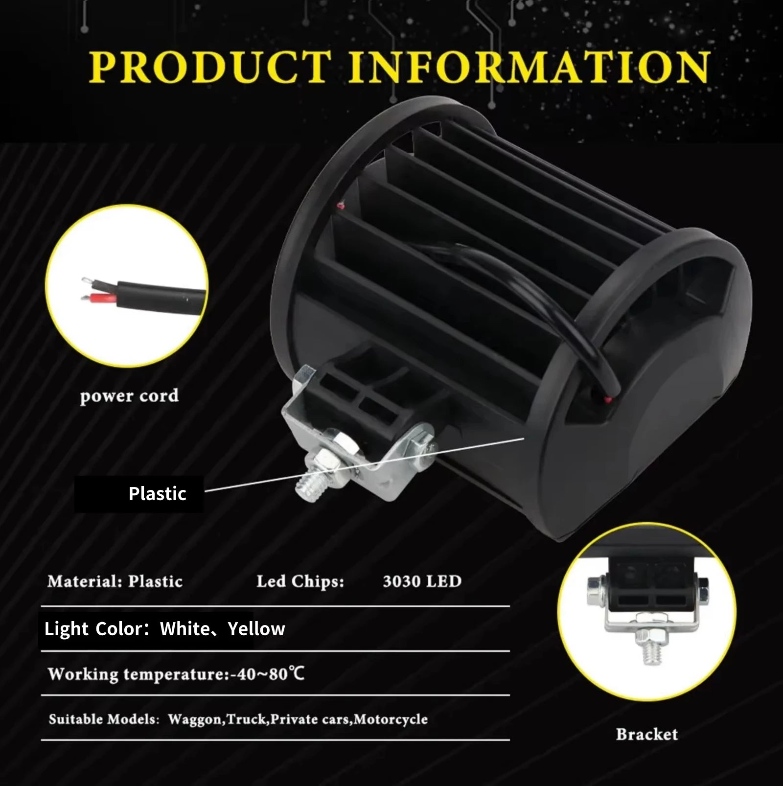 12V Offroad LED Arbeitslicht Set – SwissGlanzGarage Ansicht 6