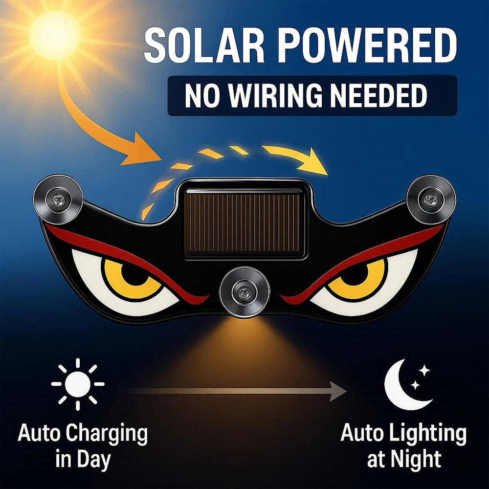 Solar LED Devil Eyes Warnsignal – SwissGlanzGarage Ansicht 5
