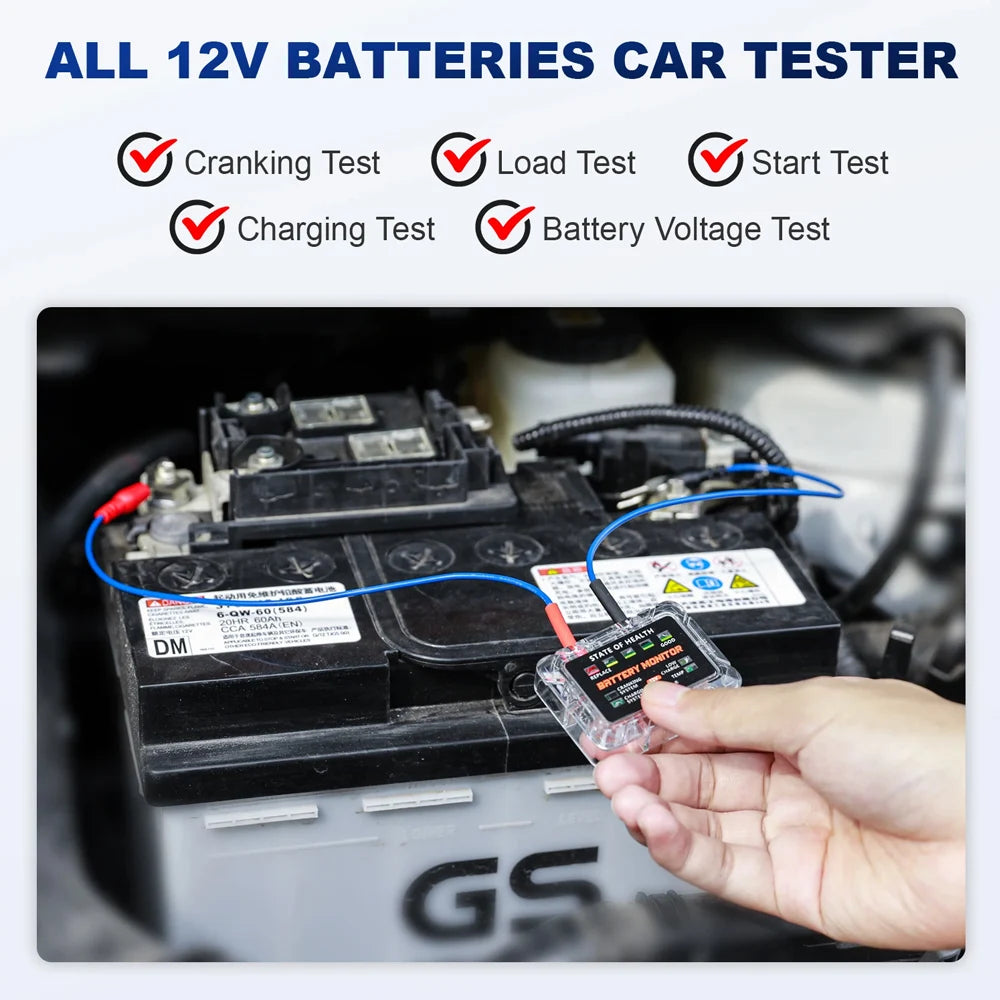 12V LED Auto-Batterietester mit Display – SwissGlanzGarage Ansicht 4