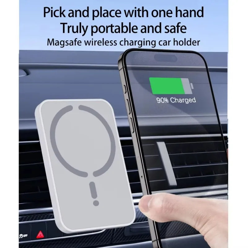 Magnetisches kabelloses Auto-Ladegerät für Lüftungsschlitze – Handyhalterung für iPhone 17 16 15 14 13 12 Pro Max – S...