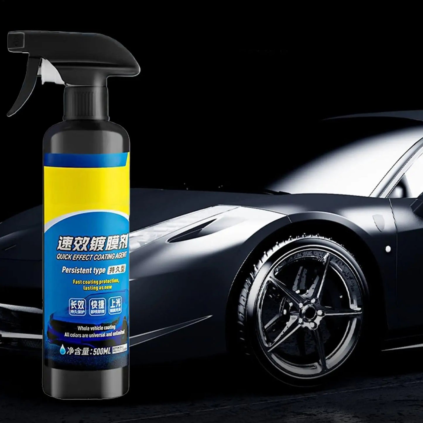 500ml Auto Nano-Beschichtungsflüssigkeit Lackpoliturwachs Wasserdichte Schicht Wasserloses Waschmittel Ölfilm Glasrei...