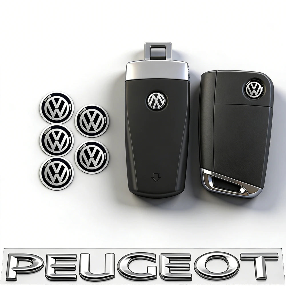 Aluminium-Logo-Aufkleber Set 5/14mm – SwissGlanzGarage Ansicht 4
