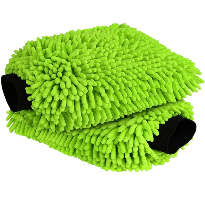 Mikrofaser-Autowaschhandschuhe, kratzfreie, fusselfreie Handschuhe für Autos und