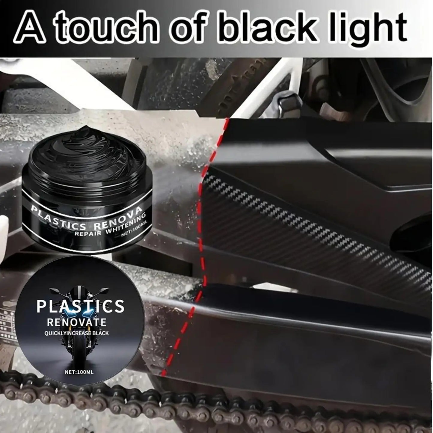 Auto-Innenraum-Auffrischer 100ML Verblassungsresistent Schnelltrocknend Hochglanz UV-Schutz Gummi-Reparaturwachs für ...