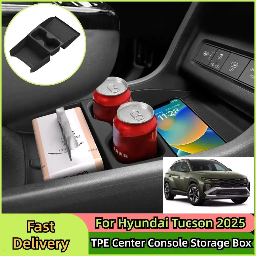 Für Hyundai Tucson TPE Center Console Storage Box Center Konsole 