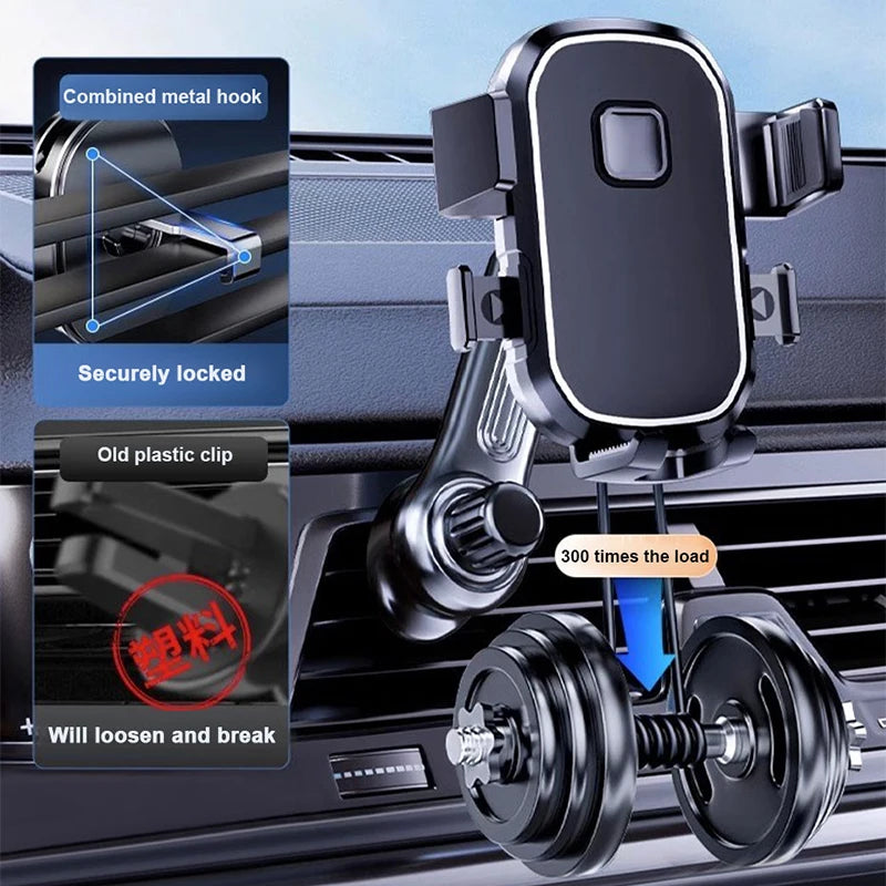 BLALION Autotelefonhalter, Schwerkraft-GPS-Unterstützung, 360 Grad drehbar, Anti-Schütteln, Auto-Lüftungsschlitz-Halt...