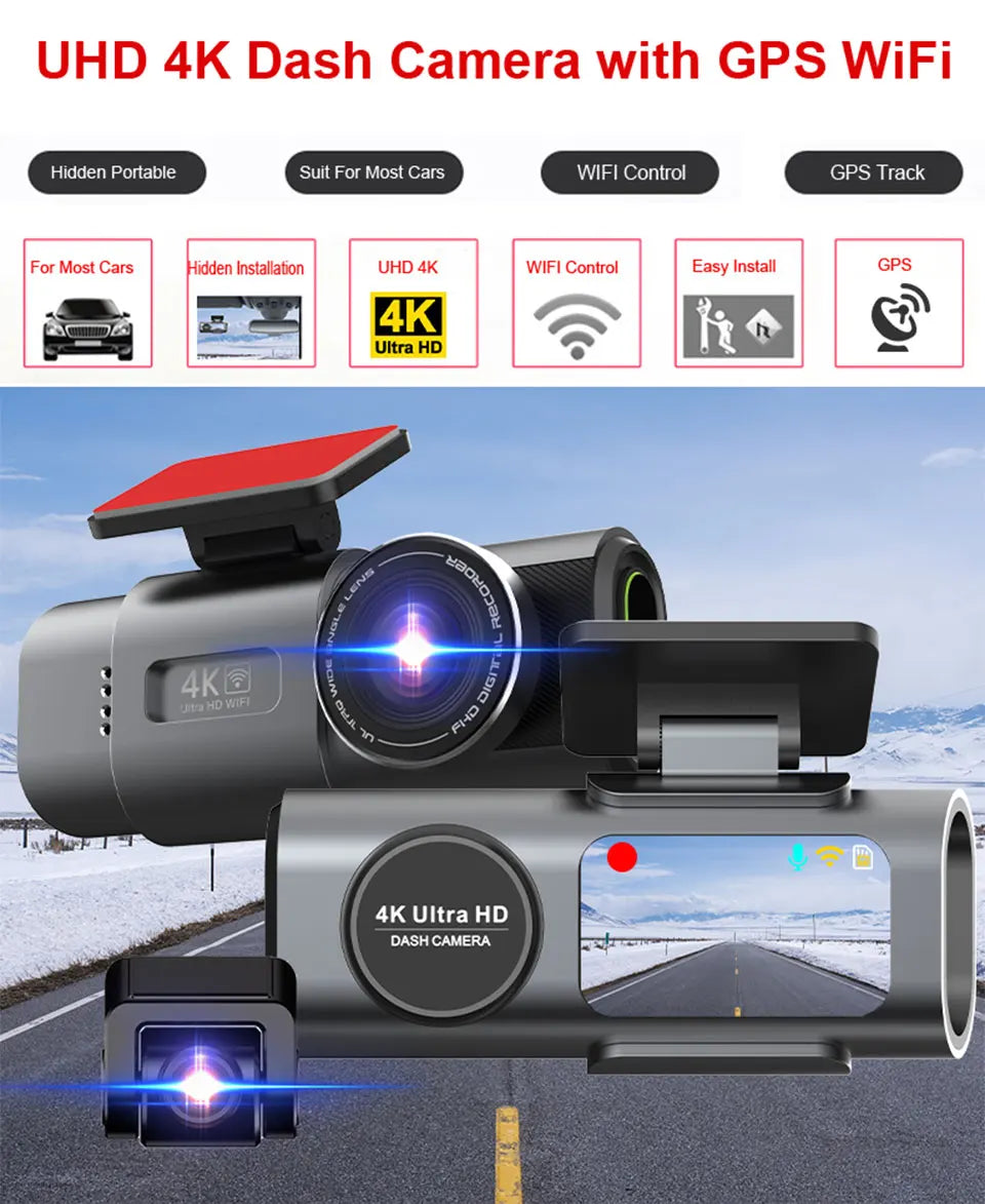 Dashcam 4K UHD mit GPS und Wi-Fi – SwissGlanzGarage Ansicht 2