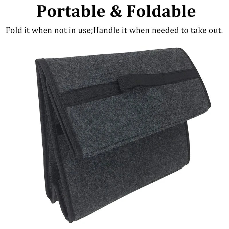 Auto Lagerung Tasche Trunk Organizer Box Filz Tuch Lagerung Box Auto Fracht Container Taschen Multi-Tasche Aufräumen ...