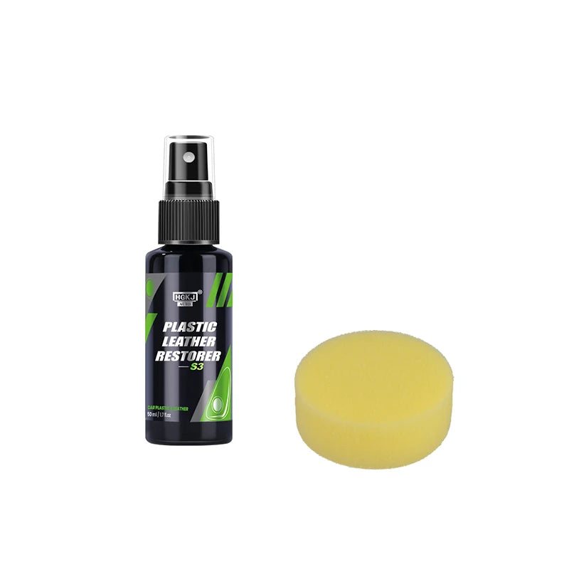 HGKJ S3 Kunststoff- & Lederpflege-Spray – Back to Black, UV-Schutz & Innenraum-Renovator