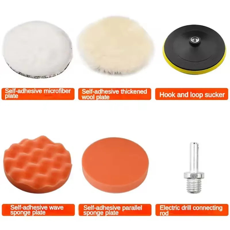 3-7 zoll Auto Polieren Schwämme Kit Detaillierung Pinsel Auto Scheinwerfer Restaurierung Polnischen Pad Schleif Disc ...