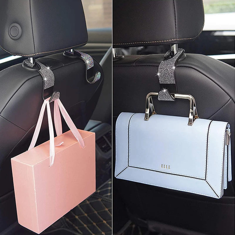 Rhinestone Haken Set für Autositz – SwissGlanzGarage Ansicht 4