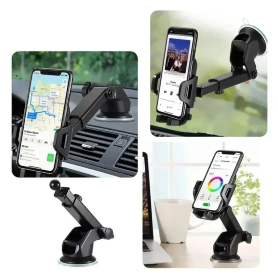 Universeller Auto-Handyhalter, multifunktional, für Armaturenbrett, Windschutzscheibe, Lüftungsschlitz, Saugnapf, Han...