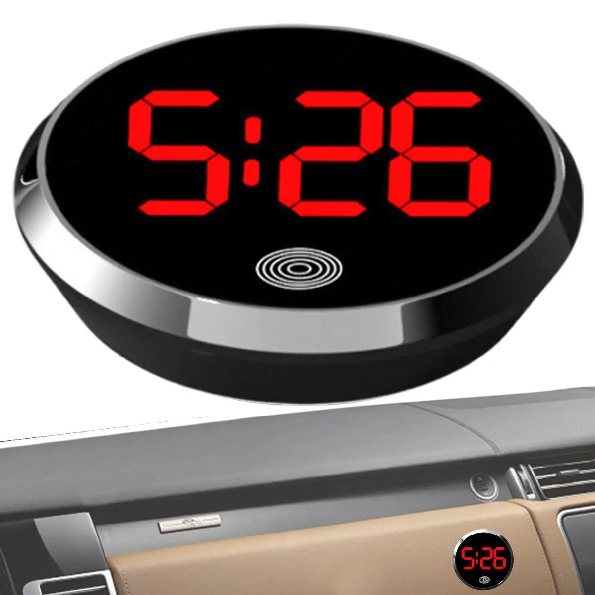 Mini Digitaluhr für Auto – SwissGlanzGarage Ansicht 2
