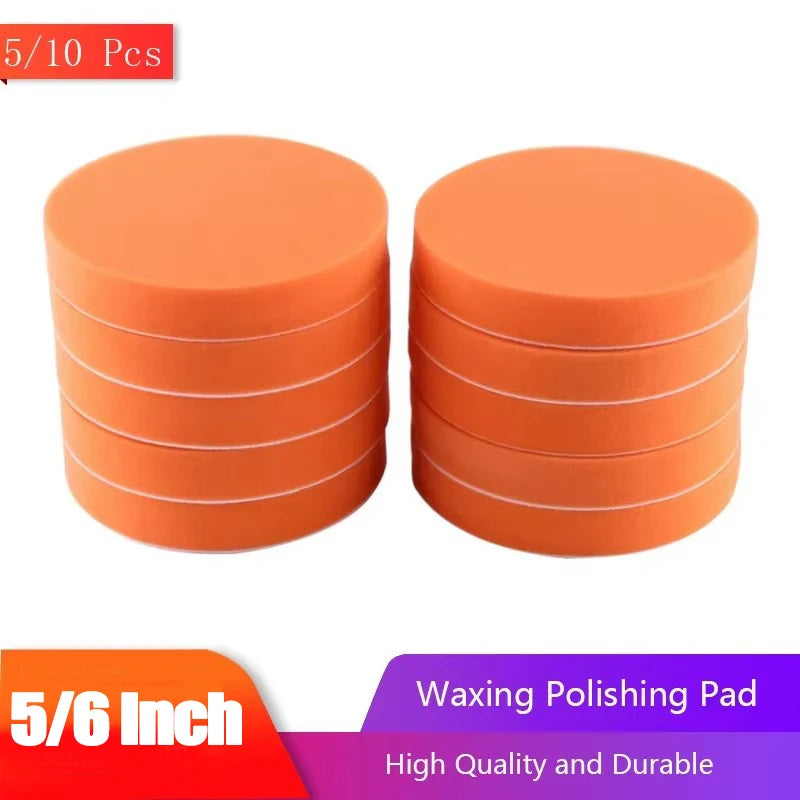 5/6 Zoll Auto Polieren Polieren Pads Flache Schaum Schwamm Wachsen Pad Kit Werkz