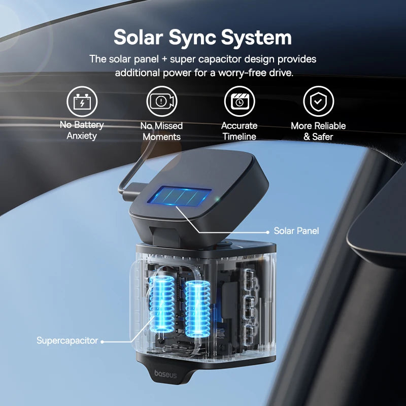 Baseus 3K Dash Cam VD1 HD Front- und Rückkamera – SwissGlanzGarage Ansicht 5