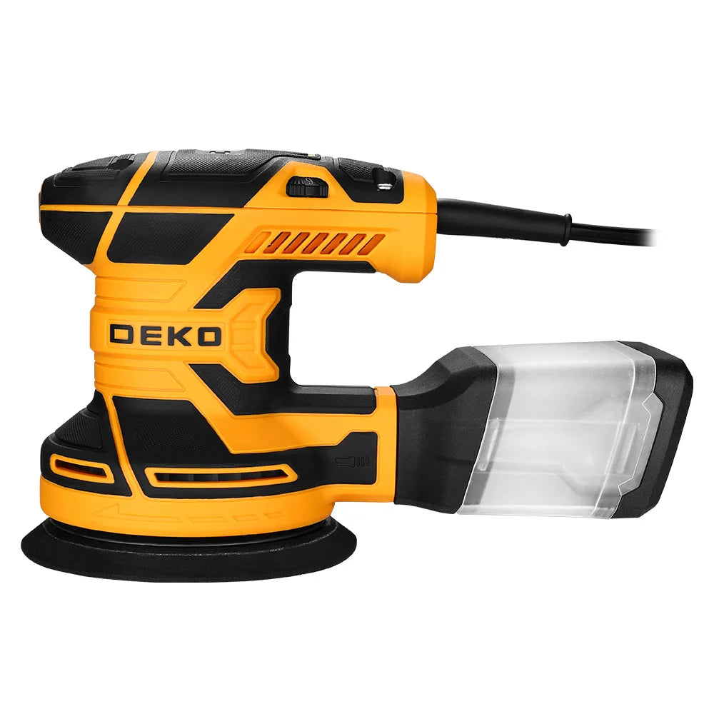 DEKO DKOS32XL125 320 W Geschwindigkeit 14.000 Uhr Zufälliger Exzenterschleifer Home DIY Carpenter Starker Staubsammel...
