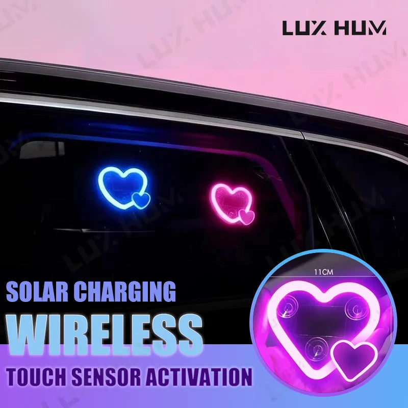 Solar LED Herz-Ambientebeleuchtung – SwissGlanzGarage Ansicht 2