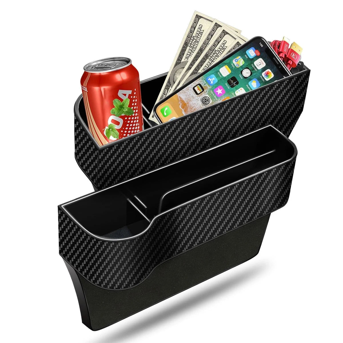 Sitz-Organizer fur Handy & Schlussel – SwissGlanzGarage Ansicht 2