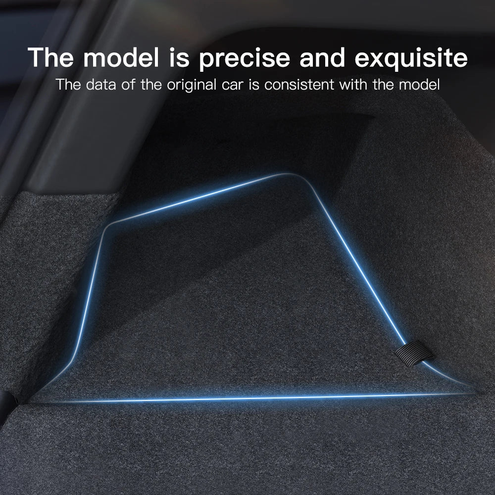 Kofferraum Aufbewahrungsbox Set für Tesla Model Y/YL – SwissGlanzGarage Ansicht 3