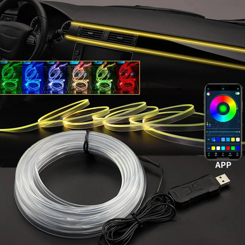 Auto Innen Atmosphäre Licht Umgebungs LED Licht Streifen RGB