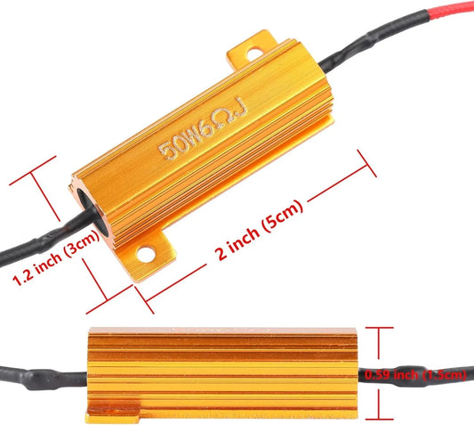 50W 6 Ohm LED Lastwiderstand Set – SwissGlanzGarage Ansicht 2