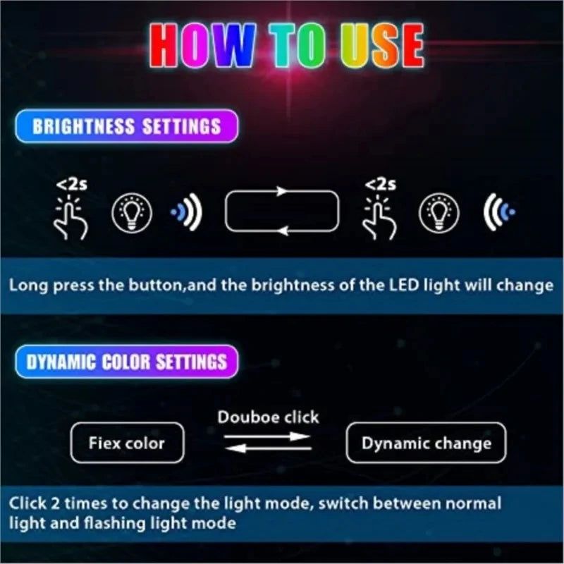 Mini USB LED Auto Ambiente Beleuchtung – SwissGlanzGarage Ansicht 3