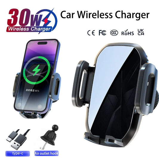 2025 15W Kfz-Wireless-Ladegerät mit Schwerkraft-Lüftungshalterung für