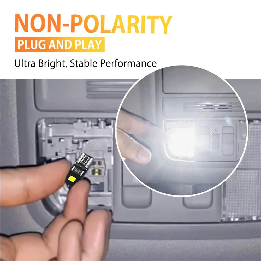 AUXITO W5W T10 LED Canbus Innenraumlicht 10er Set – SwissGlanzGarage Ansicht 3
