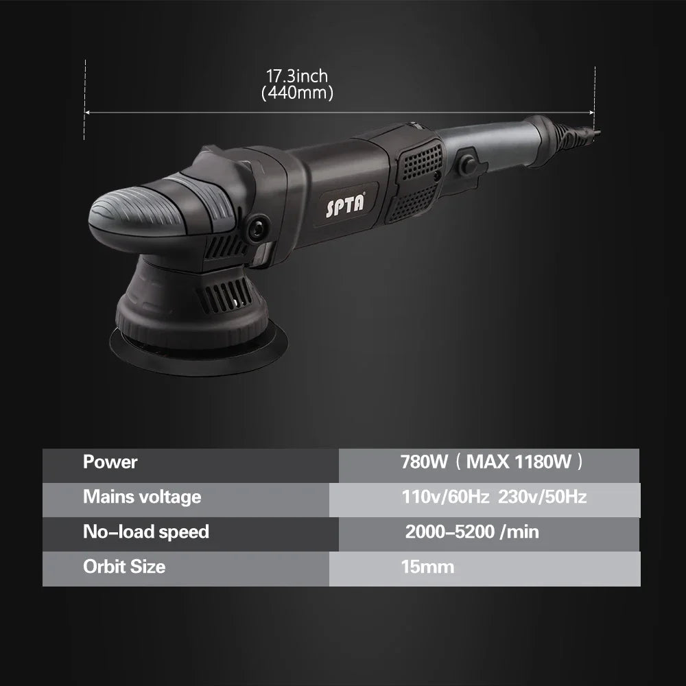 Spta 780w 5-Zoll 125mm Dual Action Random Orbital Auto polierer Auto Detail lierungskit mit Packt asche zum Polieren ...