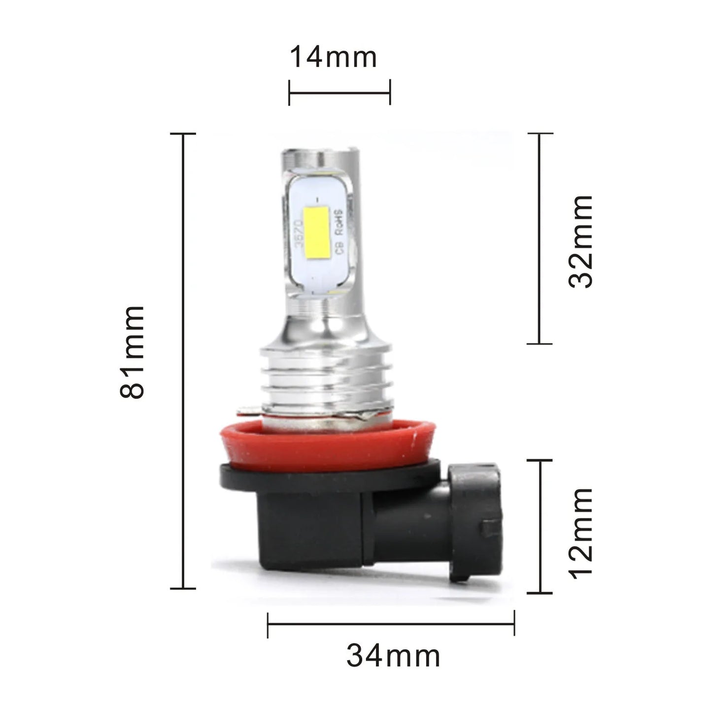 H7 LED Scheinwerferbirnen Set 6000K – SwissGlanzGarage Ansicht 2