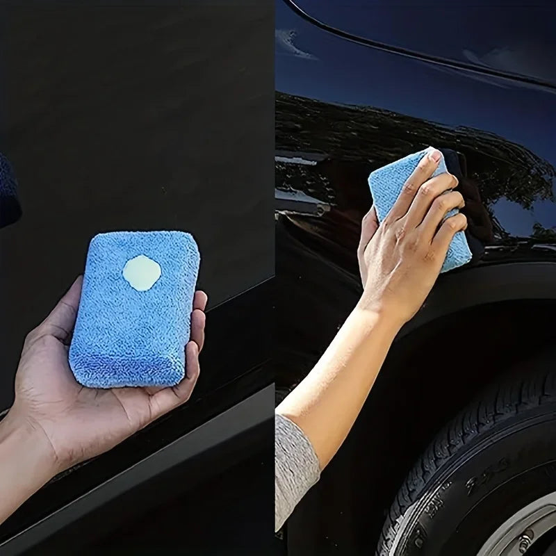 8-teiliges Auto-Wachs-Applikator-Pad-Set - 5 Zoll Mikrofaser-Applikator-Pad, rechteckiger Reinigungsschaum, 4 Stück r...
