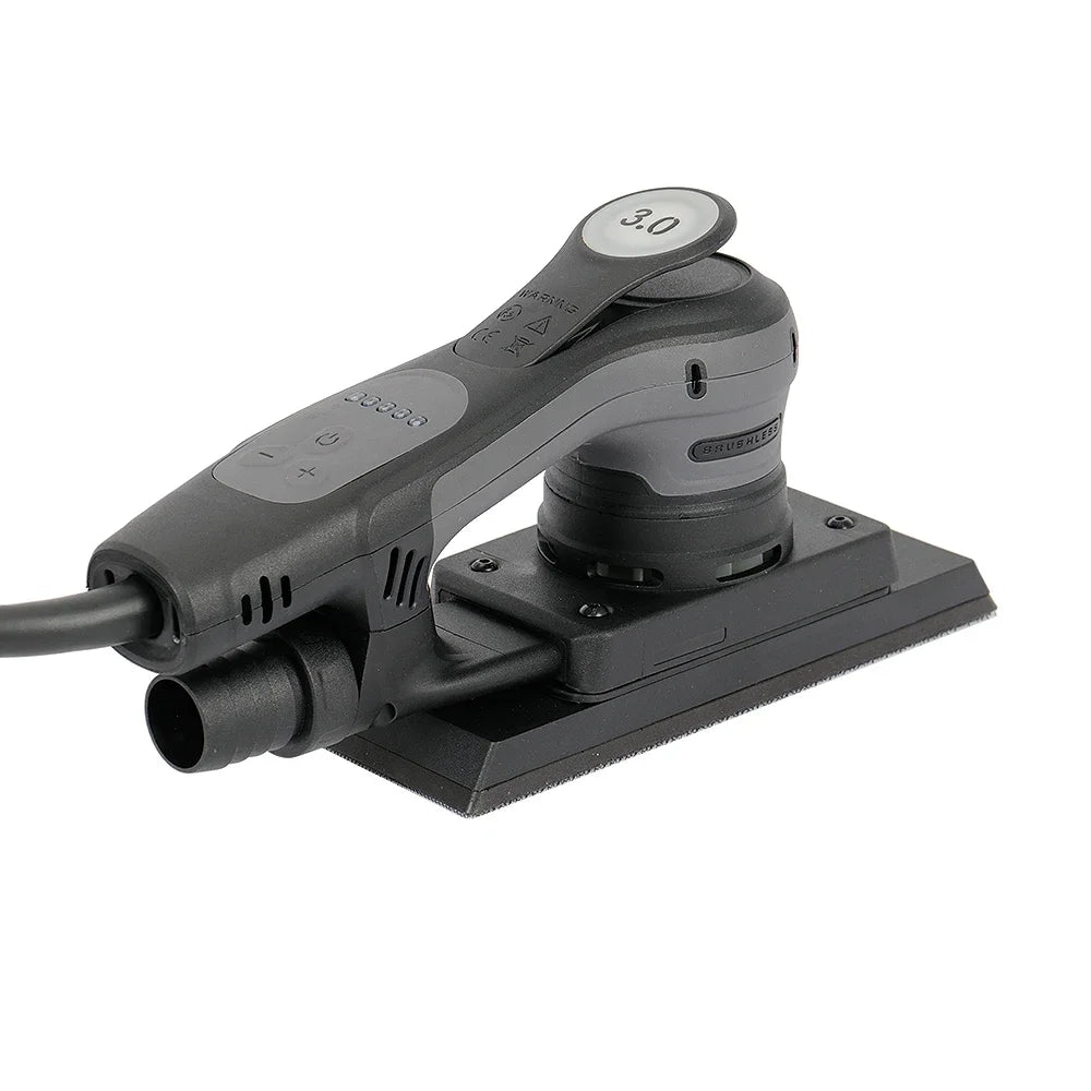 Bürstenloser 70x198 mm 220V 350W Staubfreier Exzenter-Schleifer, 3-fach elektrischer Exzenterschleifer für Auto- und ...