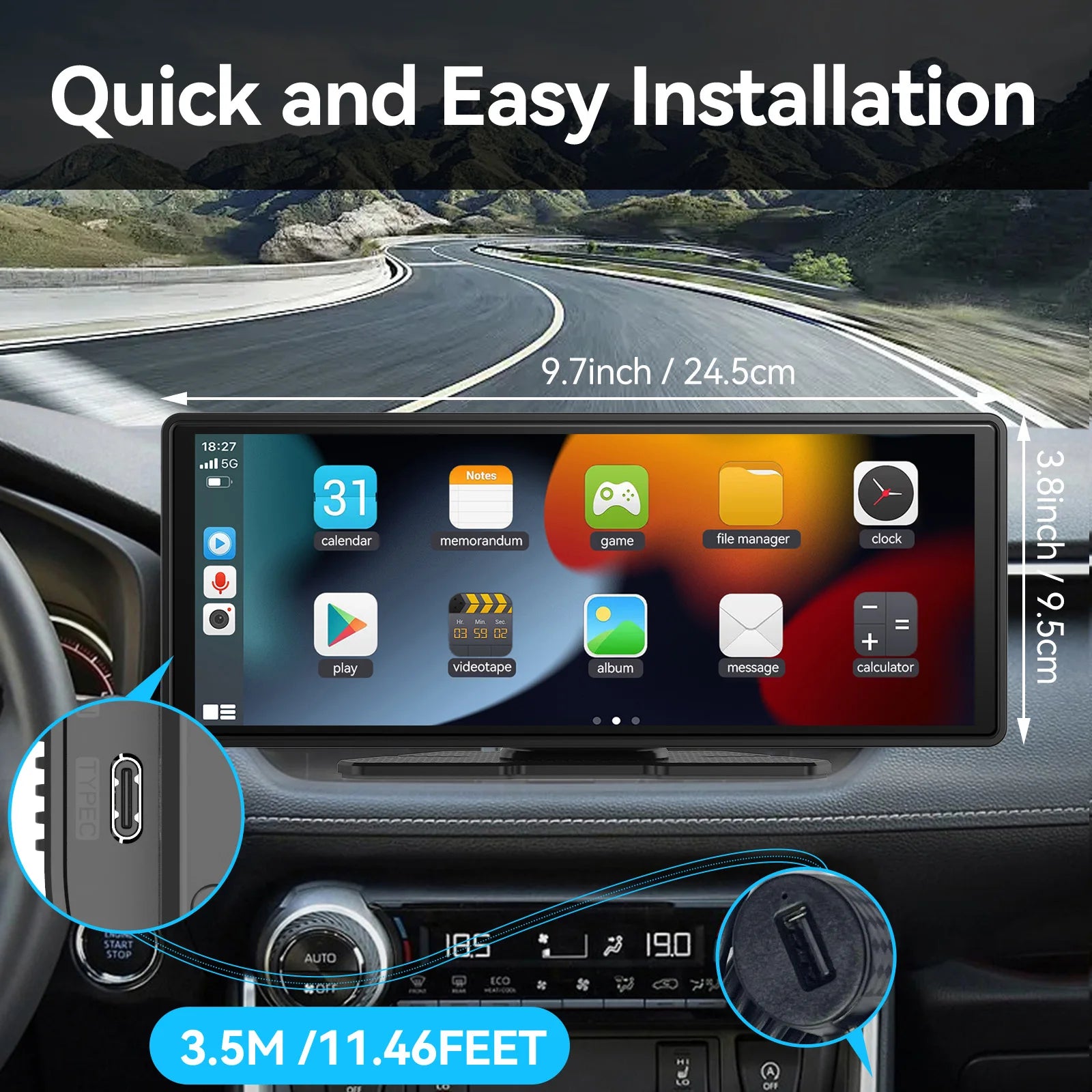 Kabelloser CarPlay Bildschirm – SwissGlanzGarage Ansicht 5