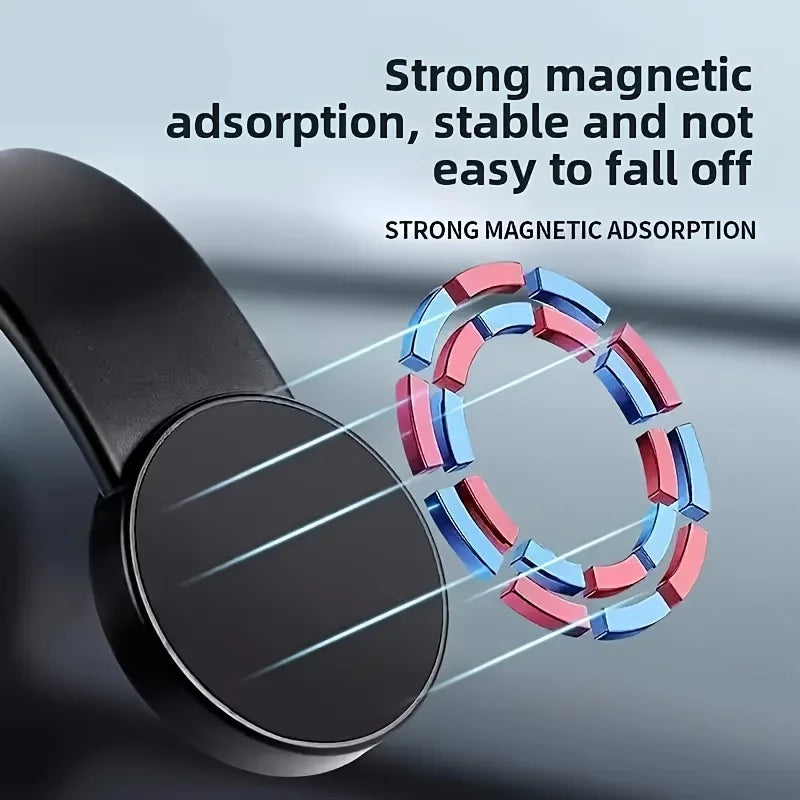 Magnetischer Autotelefonhalter, GPS-Halterung, automatische Armaturenbretthalterung für Telefon, verdickte Aluminiuml...