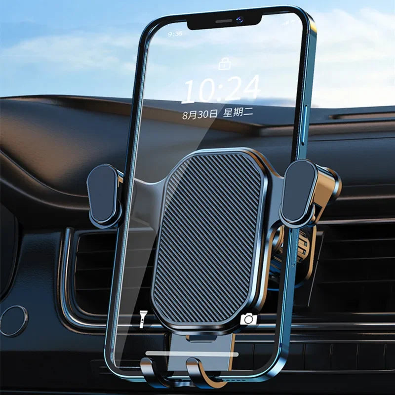 Autotelefonhalter Smartphone-Halterung Schwerkraft Auto-Luftauslass-Clip-Ständer Keine magnetische Unterstützung im A...