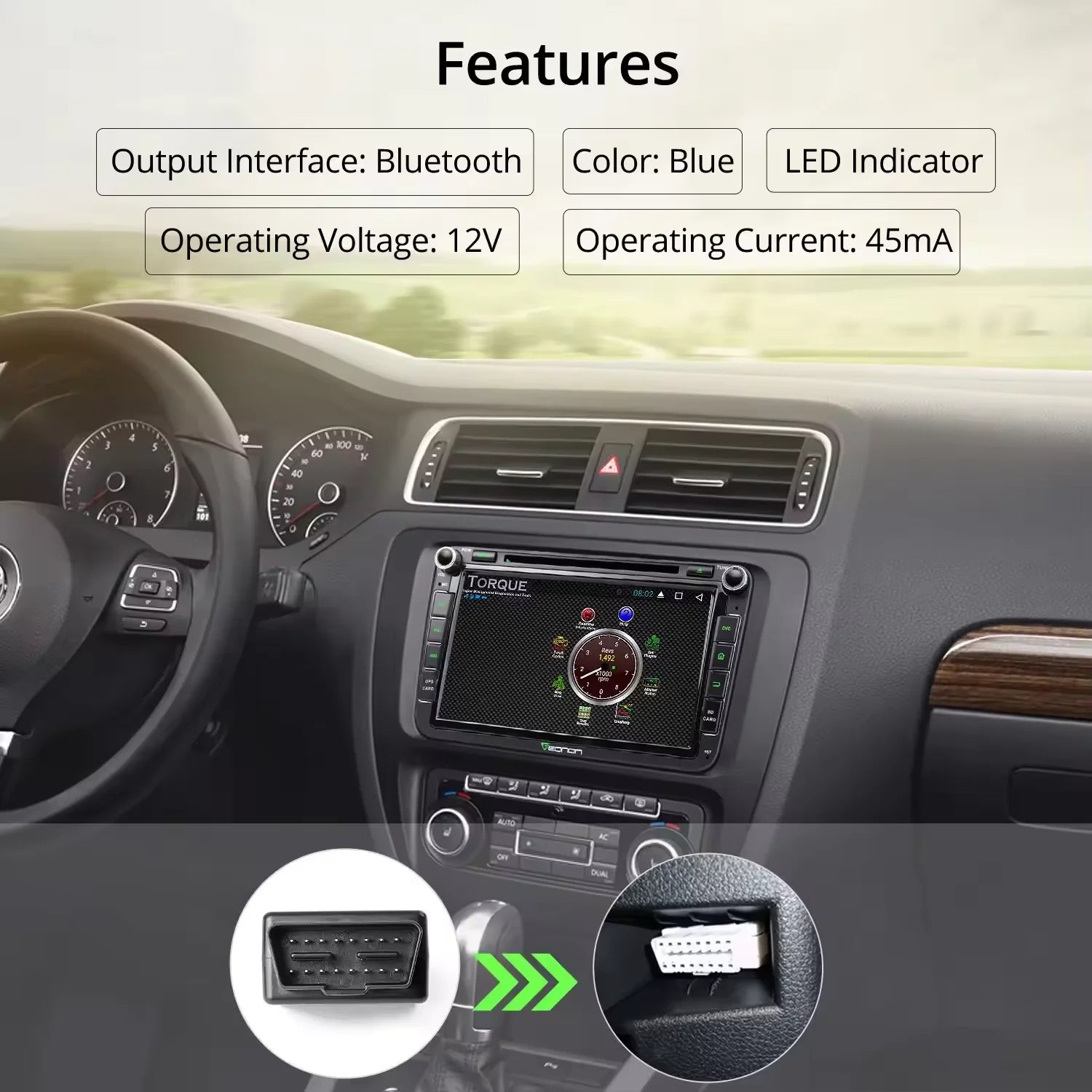 OBD2 Mini Bluetooth Diagnosegerät 16 PIN – mit kabellosem – SwissGlanzGarage Ansicht 5