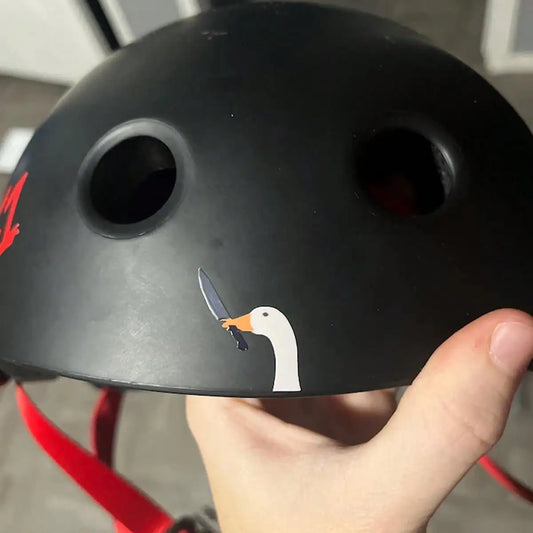 Lustiger Gans Aufkleber für Rückspiegel – SwissGlanzGarage Ansicht 2