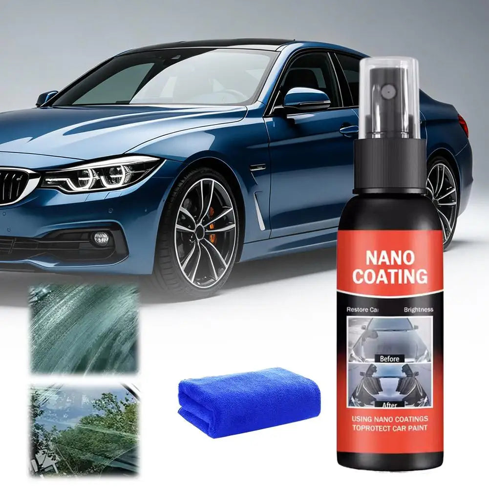 Auto Nano-Keramikbeschichtungs-Set - Universelle Professionelle Autopflege, Hochglanz-Lackschutz, Langanhaltender Glanz