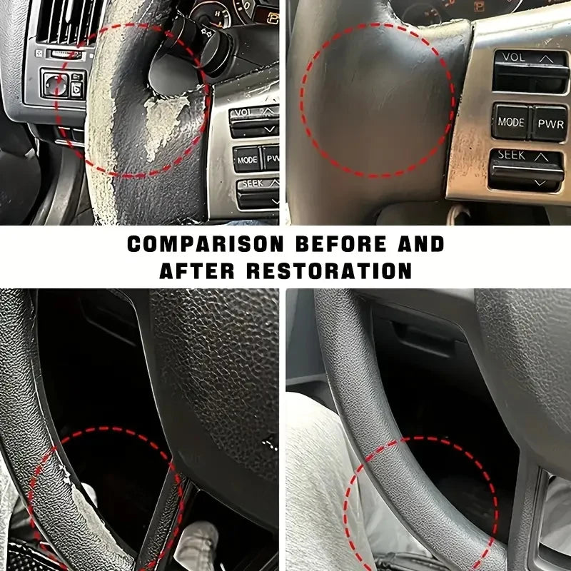 Auto-Innenraum-Erneuerungswachs, Kunststoffteile, Restaurator, Lederglanzmittel, Nano-Kristallbeschichtung, entfernt ...