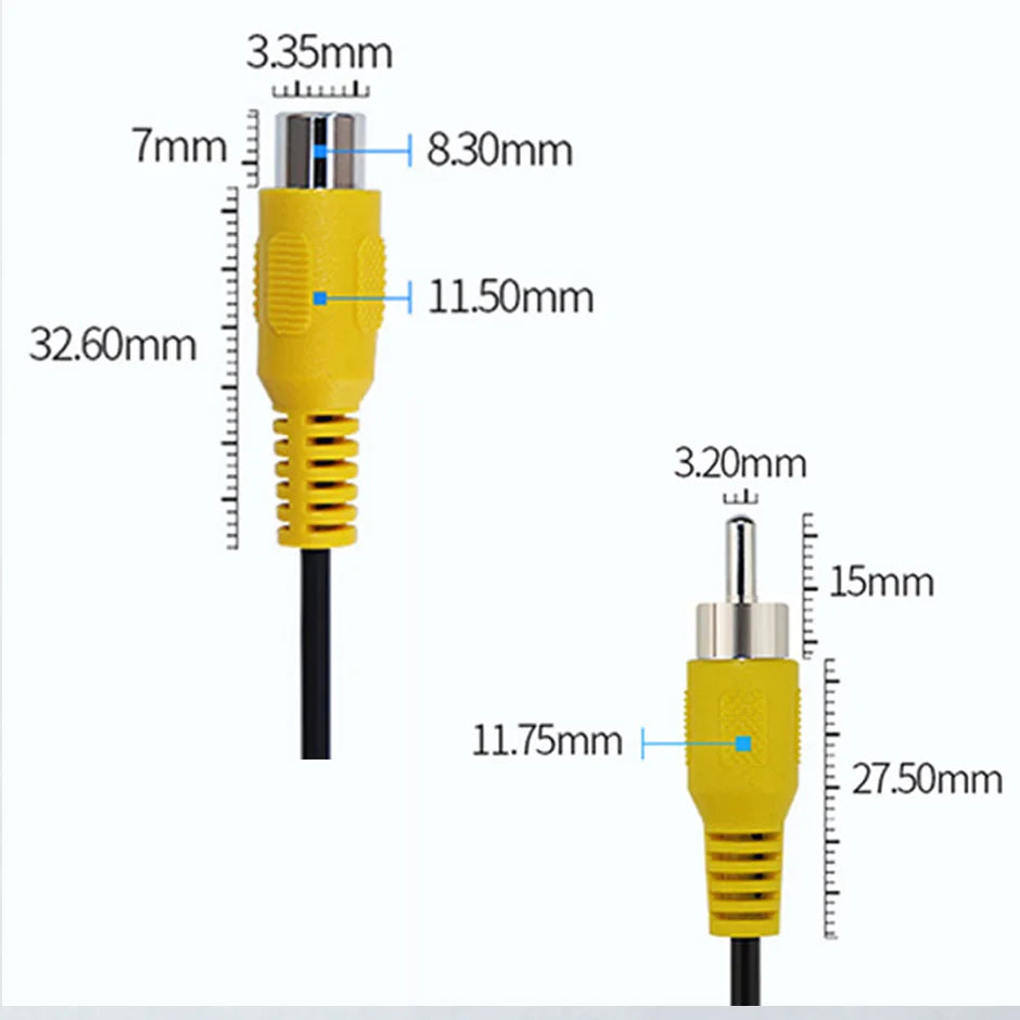 RCA Video Kabel 6M/10M/15M/20M für Rückfahrkamera – SwissGlanzGarage Ansicht 4
