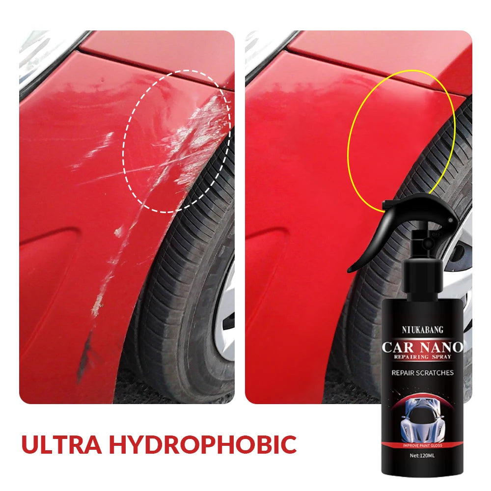 120 ml 500 ml Keramikbeschichtungsspray Nano Auto Anti-Kratz-Spray Nano Hydrophobe Beschichtung Flüssige Glasbeschich...