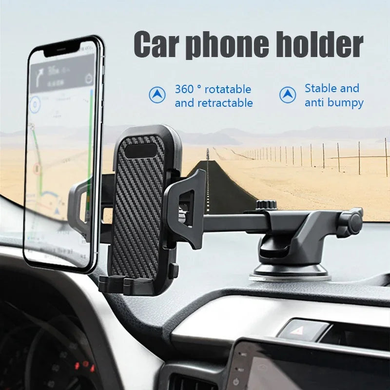Universal Auto Telefon Halter Windschutzscheibe Dashboard Saugnapf Halterung 360-Grad-Drehung Auto Smartphone Sucker ...