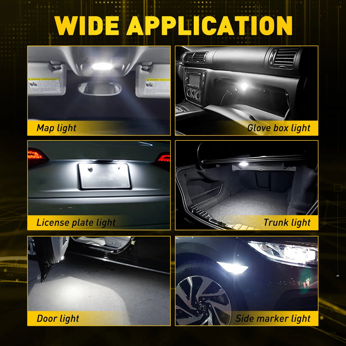AUXITO 31mm 36mm LED Canbus Festoon Birne – SwissGlanzGarage Ansicht 5