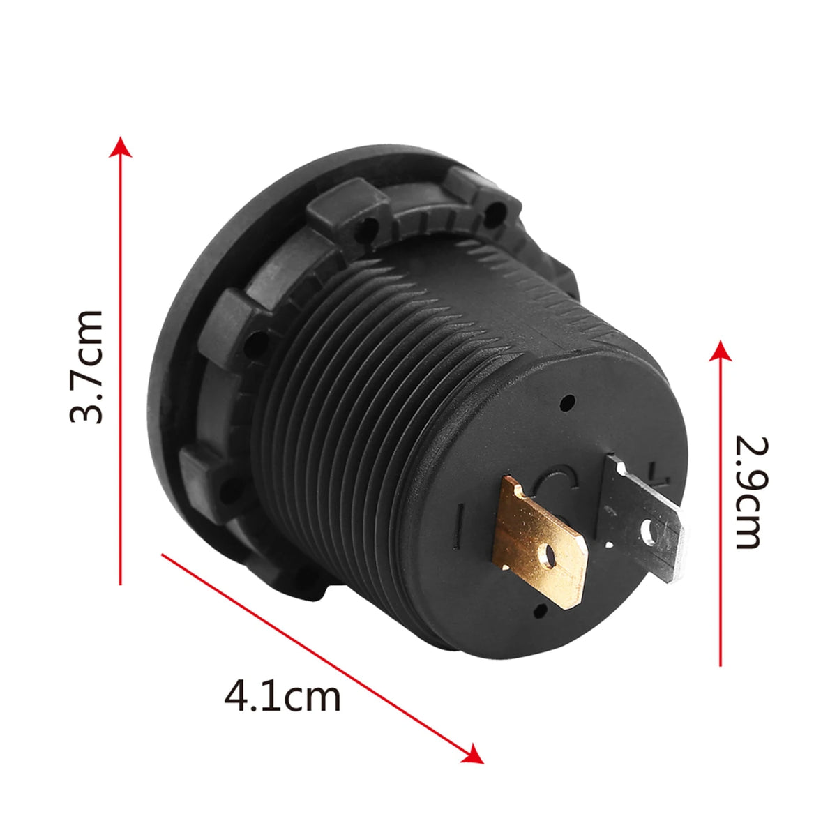 12V Motorrad Auto LED Digital Voltmeter – SwissGlanzGarage Ansicht 4