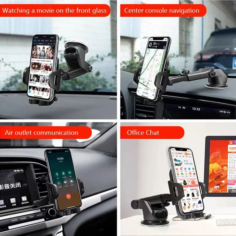 Universal Auto Telefon Halter Windschutzscheibe Dashboard Saugnapf Halterung 360-Grad-Drehung Auto Smartphone Sucker ...