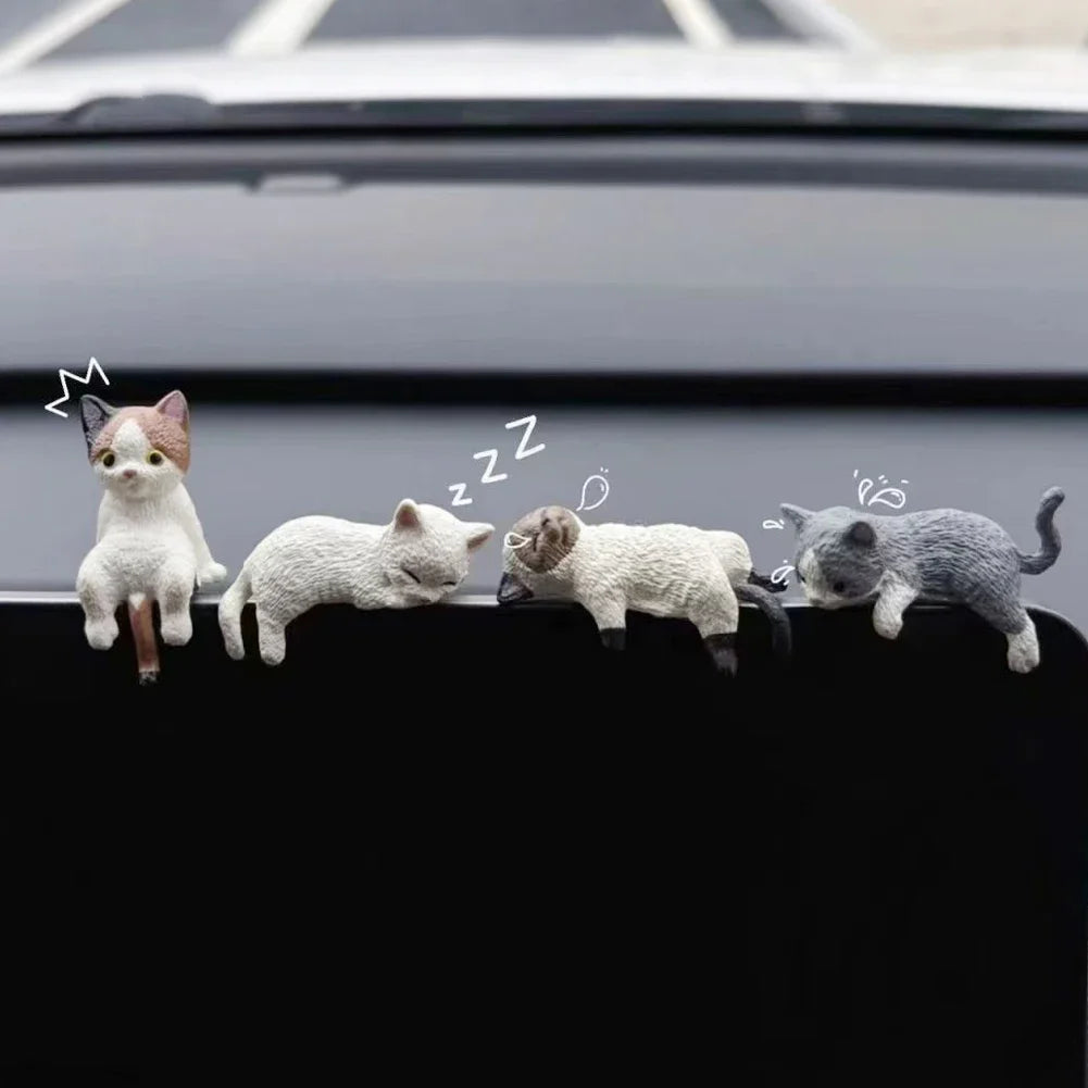 Sitzende Katzen Konsole Ornament – SwissGlanzGarage Ansicht 3