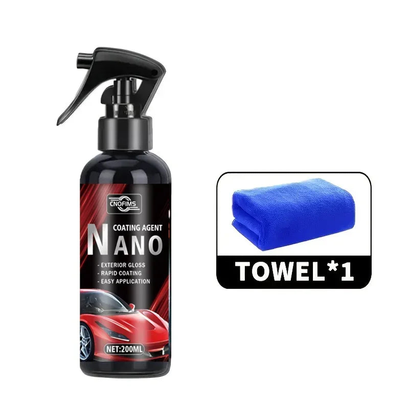 Auto-Keramikbeschichtungsspray Nano-Lackschutzmittel Kratzfester Glanzverstärker für Alle Fahrzeuge