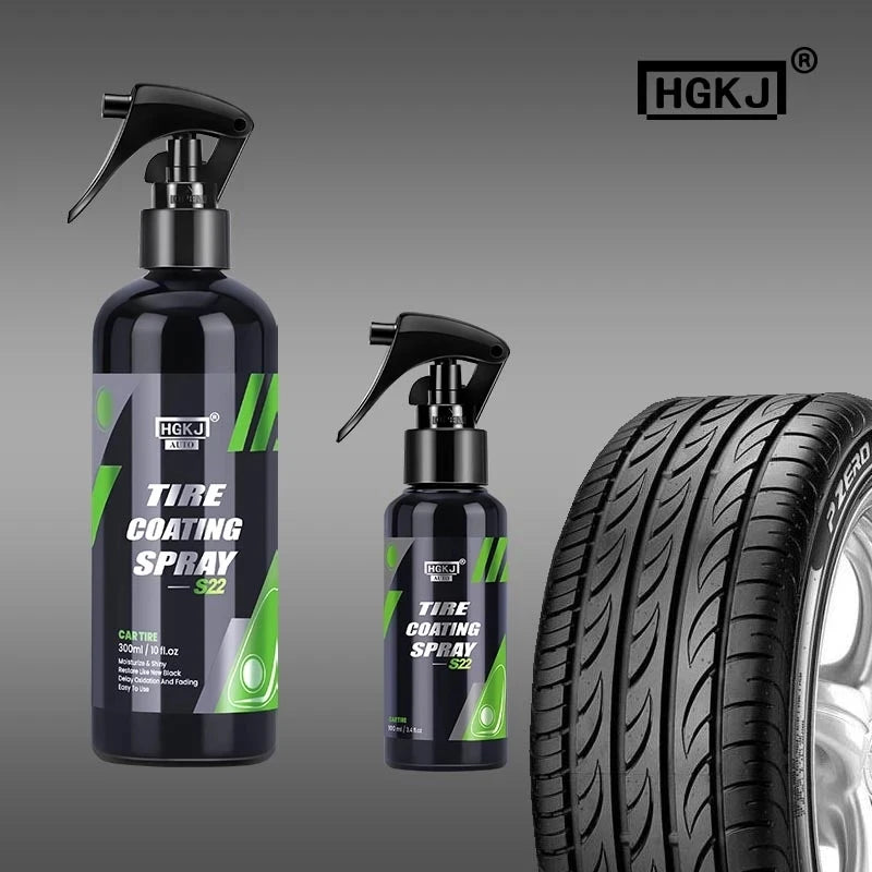 Reifen-Coating-Spray hydrophob Hochglanz Schwarz | SwissGlanzGarage
