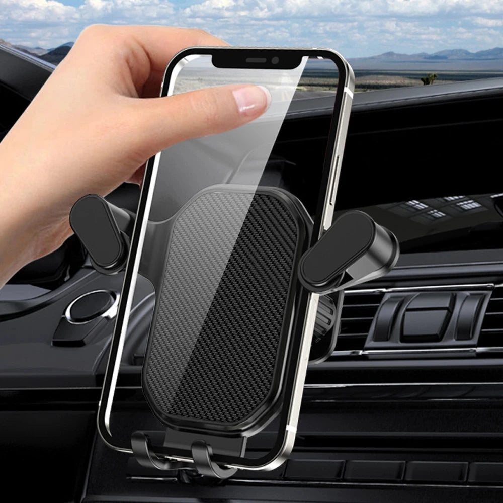 Schwerkraft-Autotelefonhalter mit Haken, Auto-Entlüftungs-Clip-Halterung, fällt nicht ab, Smartphone-Ständer, GPS-Unt...